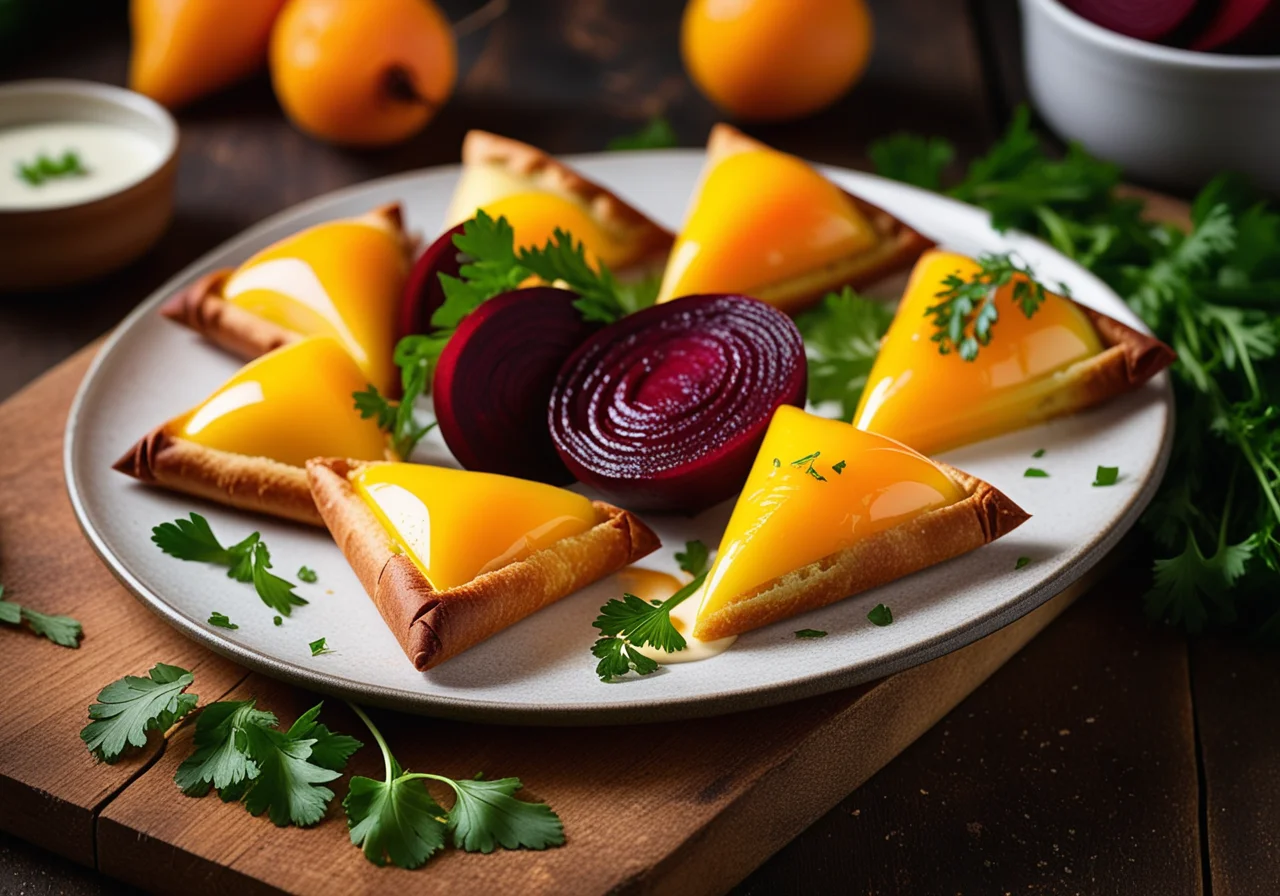 Red Beet Pastry Pockets