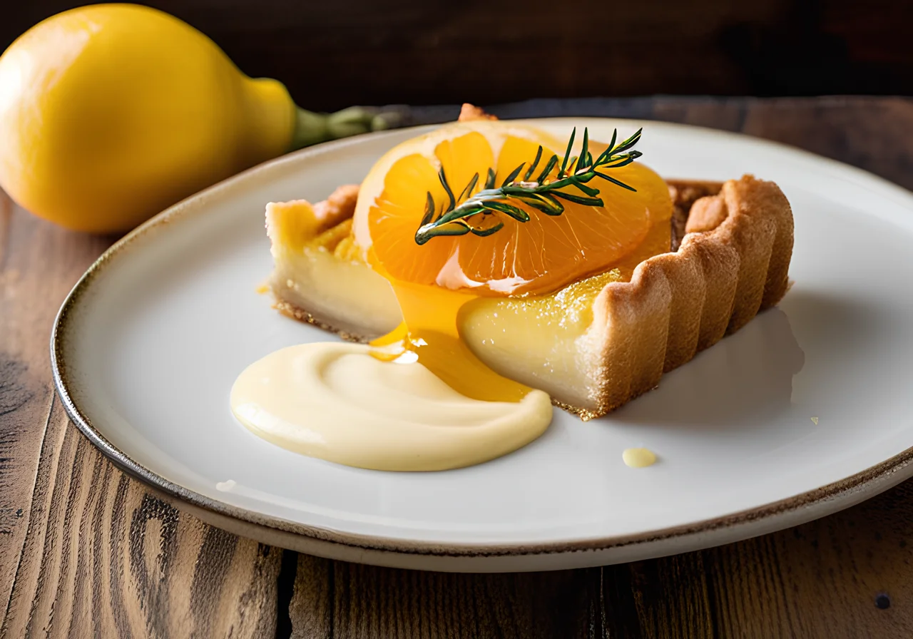 Parsnip Tart with Yogurt Dip