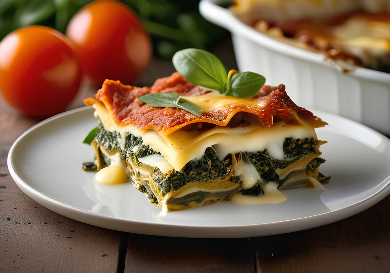 Spinach and Red Lentil Lasagna
