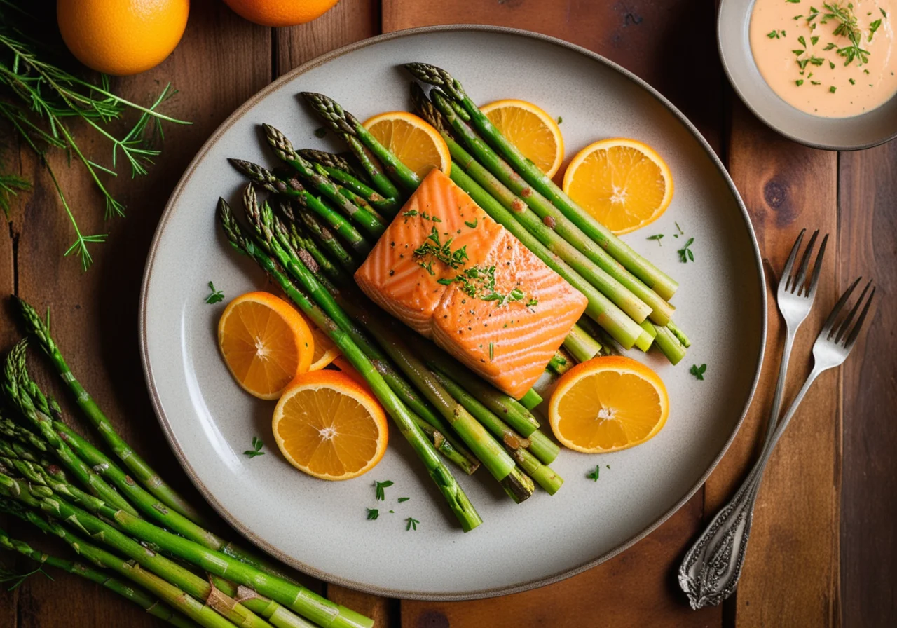 Salmon with Fried Potatoes and Vegetables