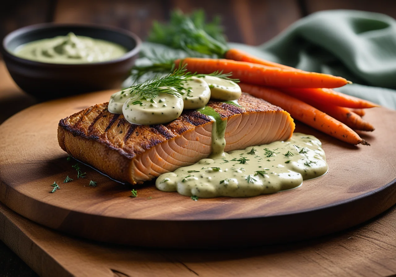 Sole Fillets with Dill Mustard Sauce