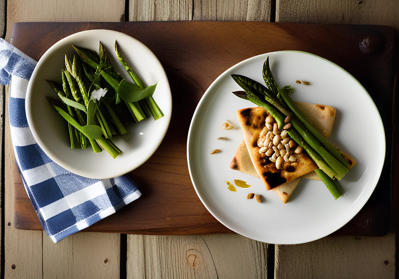 Asparagus Wild Garlic Flatbreads