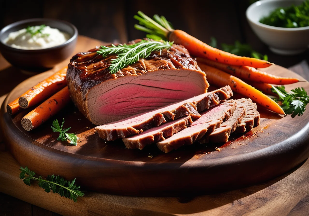 Veal Brisket Stuffed with Coarse Sausage