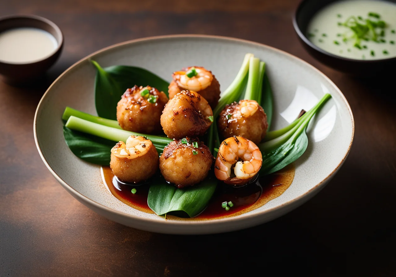 Steamed Thai-Style Shrimp Balls