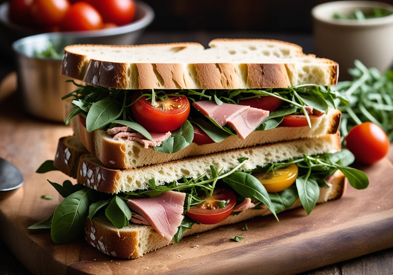 Tuna-Red Pepper Sandwich