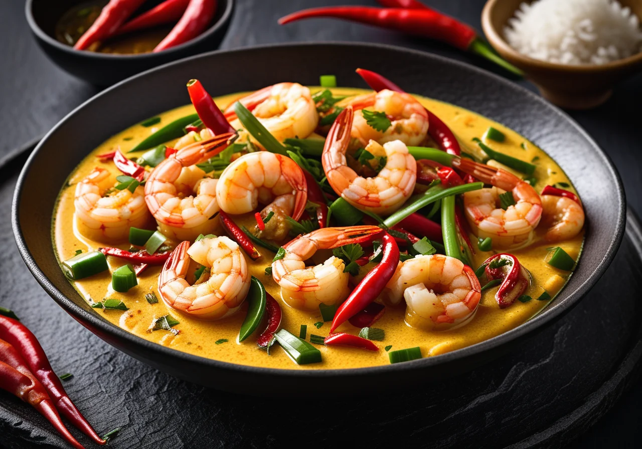 Wok Shrimp with Curry