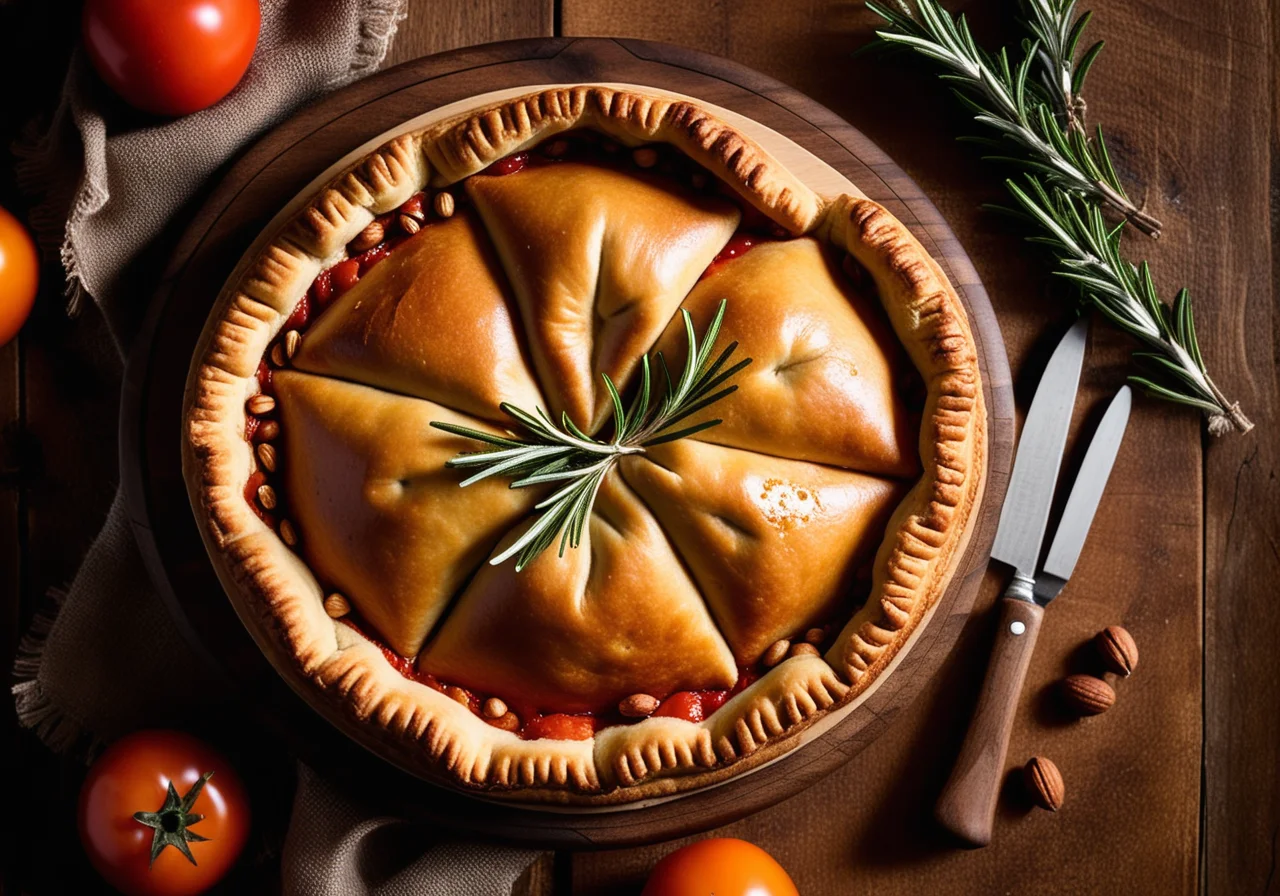 Hand-Pies with Tomato-Hazelnut-Rosemary Filling