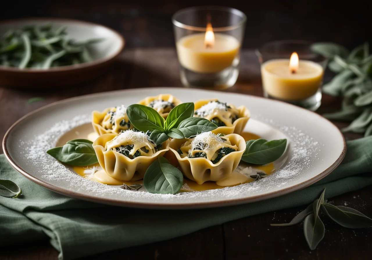 Stuffed Pasta with Parmesan and Sage Butter