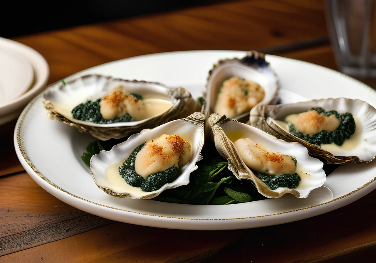 Oven-Baked Oysters Rockefeller