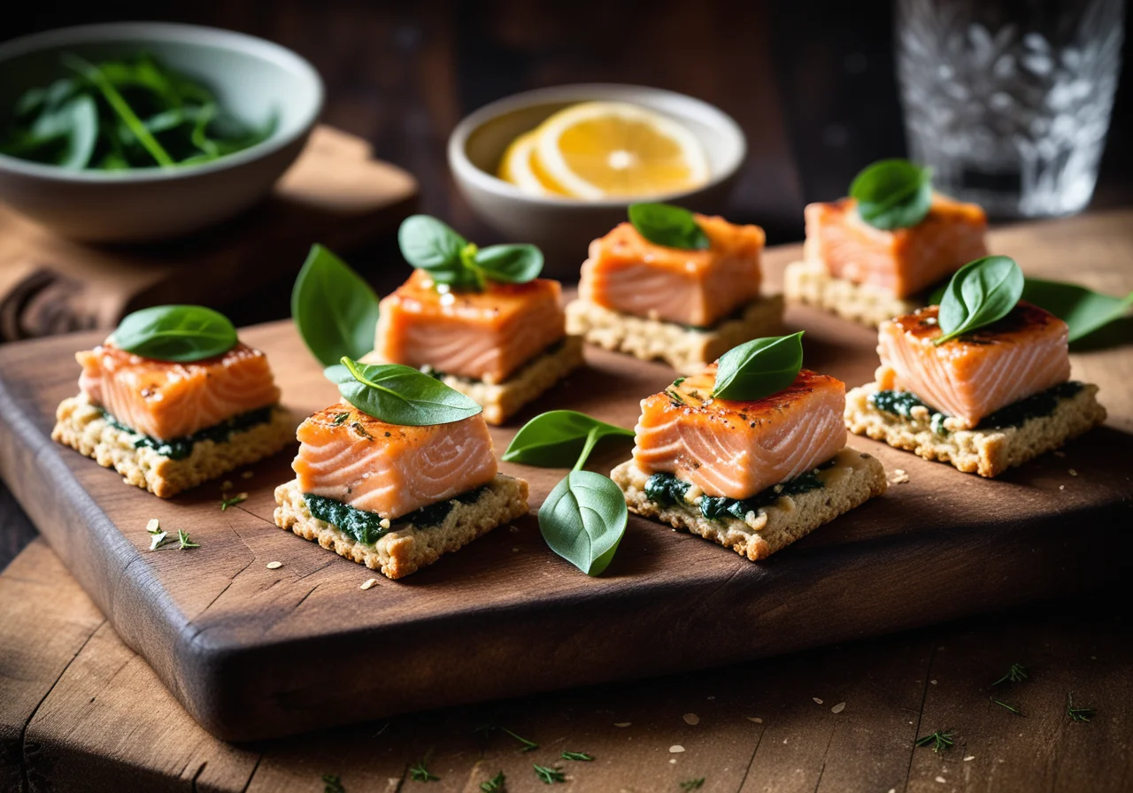 Gin-Marinated Salmon Bites