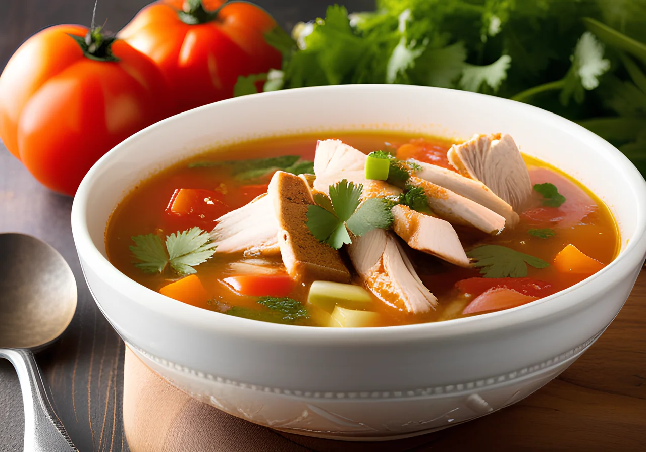 Mexican-Style Chicken Vegetable Soup