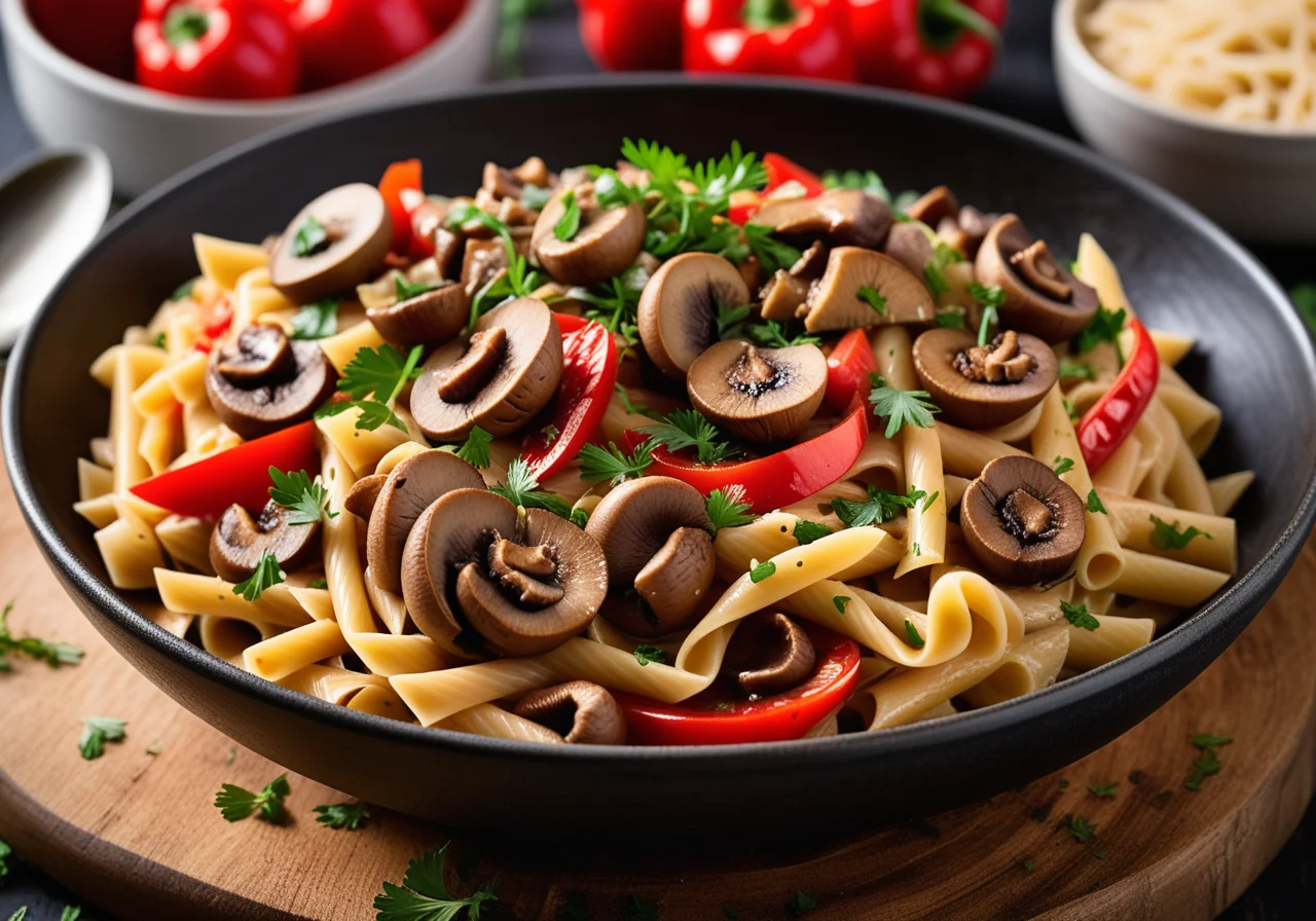 Pasta Mushroom Chicken Skillet