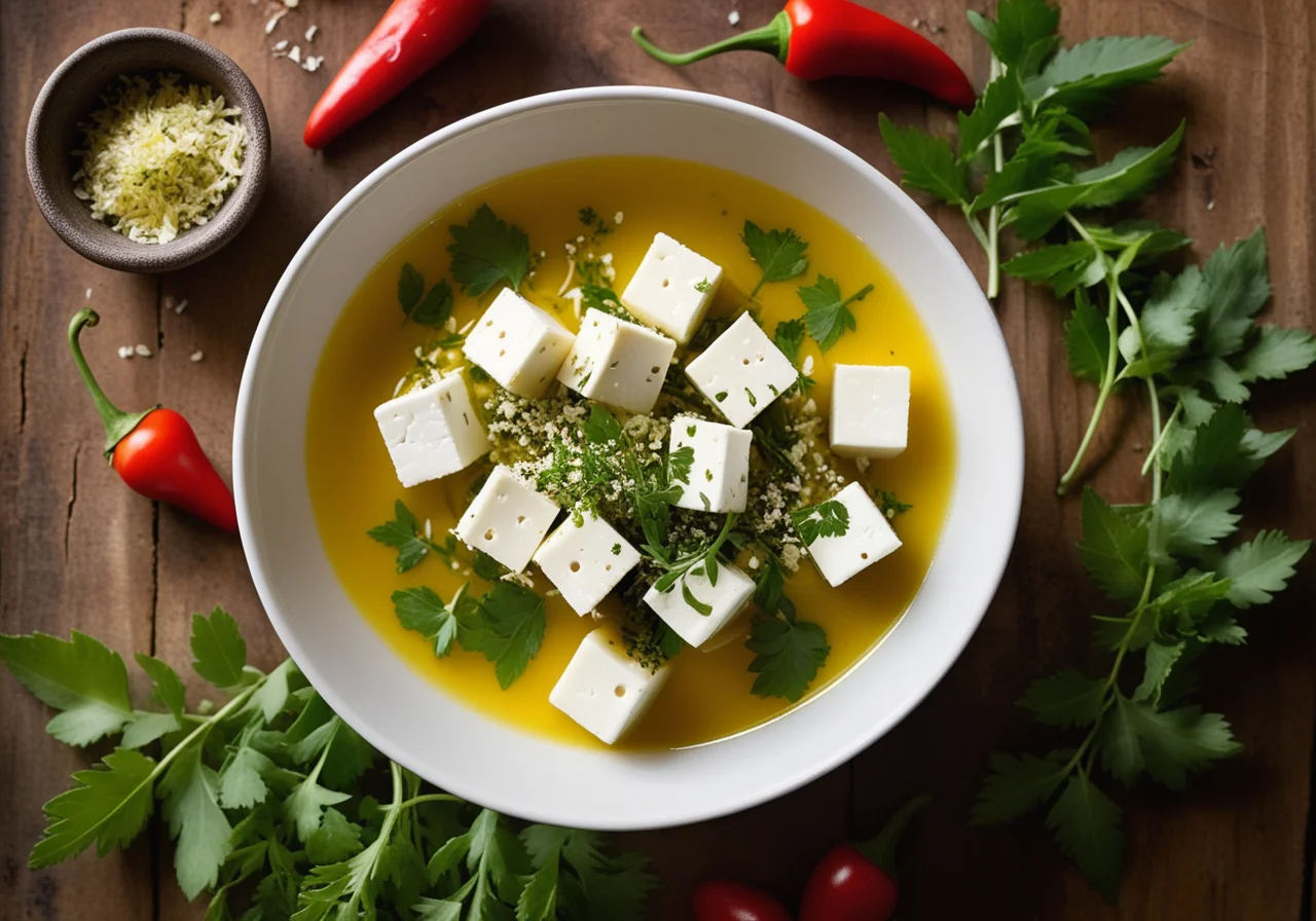 Feta in Spiced Oil