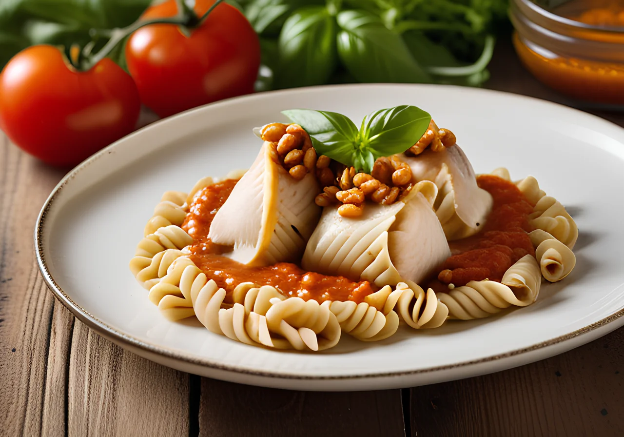 Pasta Pockets with Chicken Filling