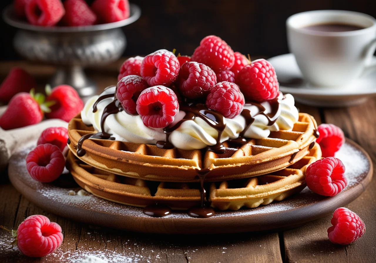 Raspberry Waffles