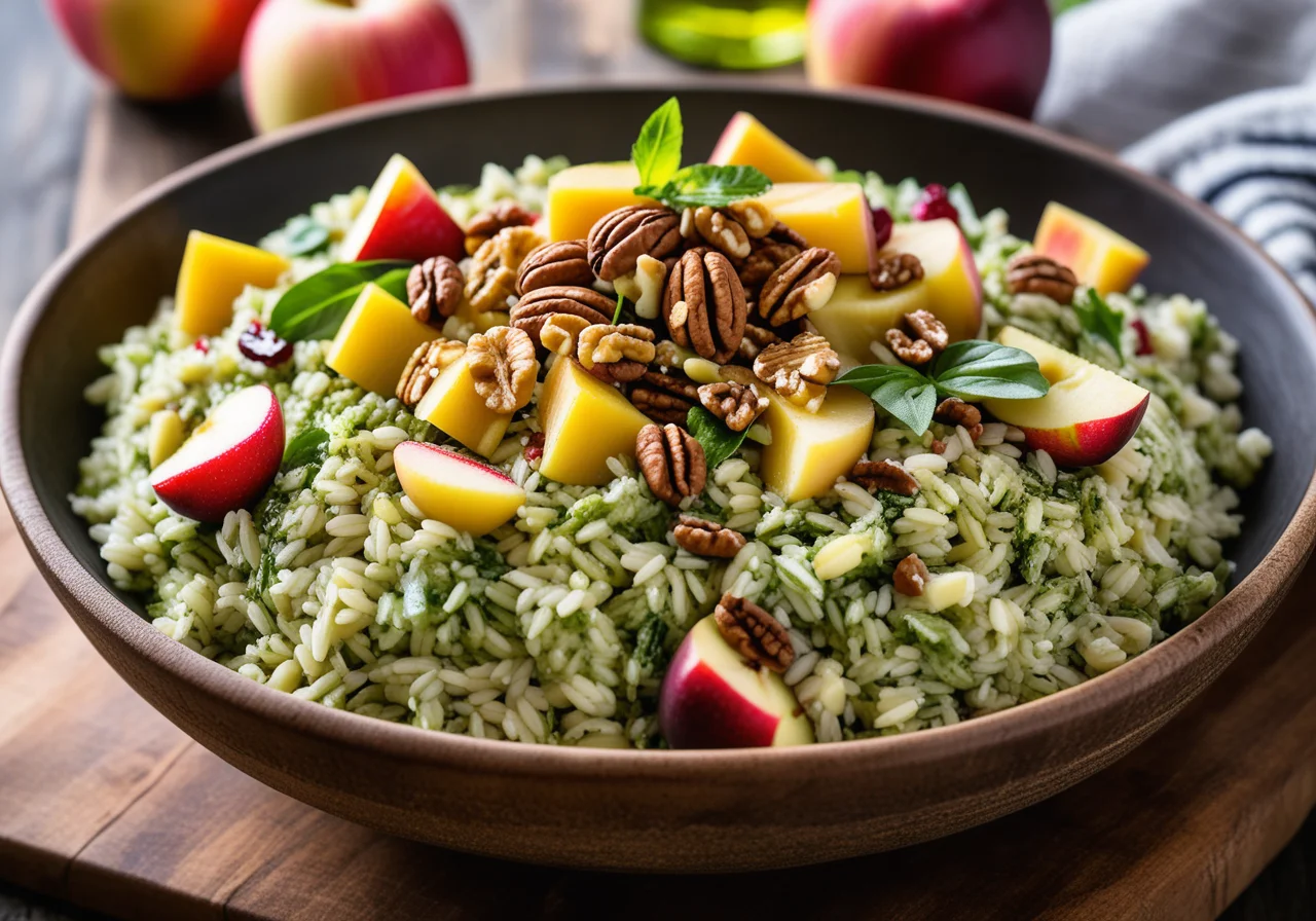 Fruitful Rice Salad with Pesto