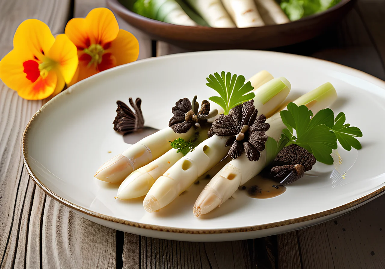 Asparagus with Morels