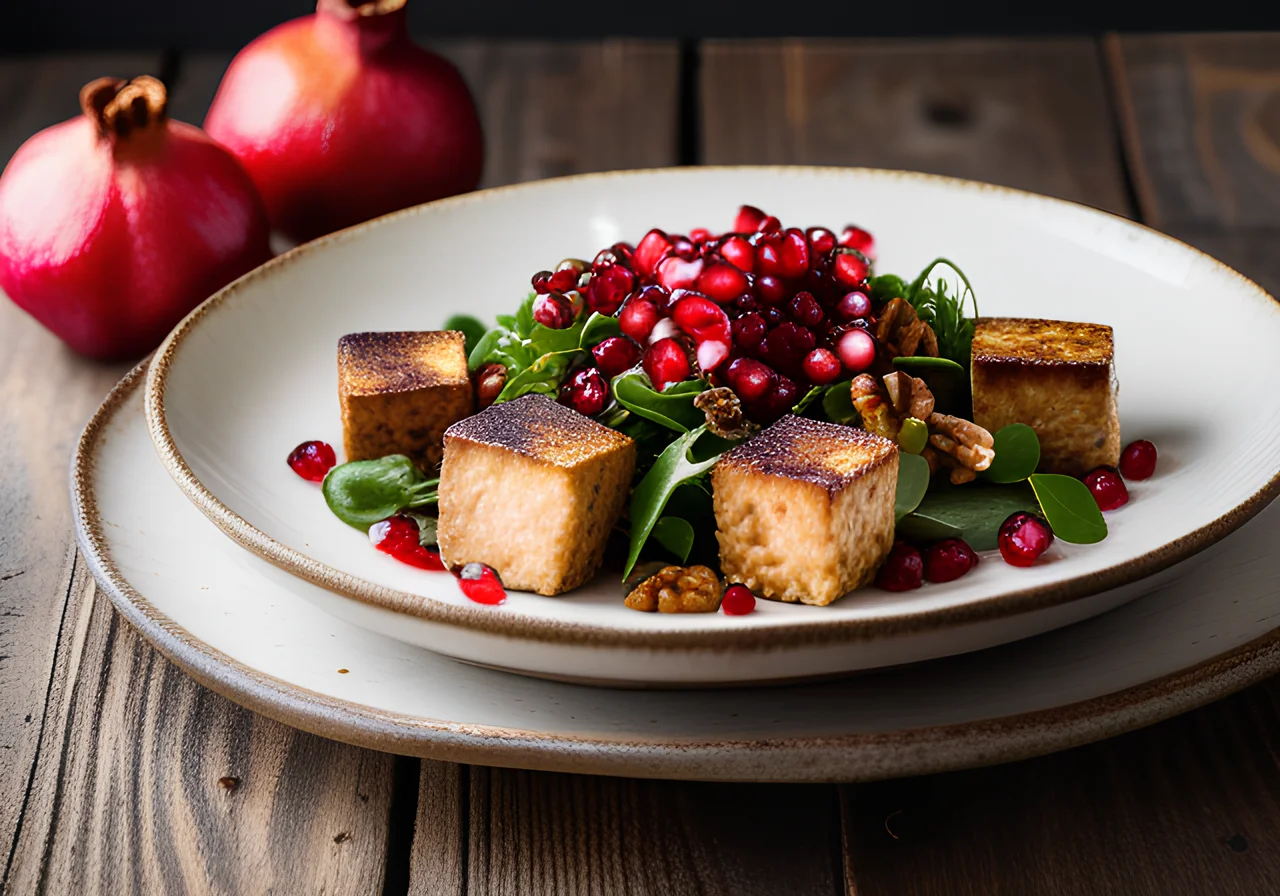 Winter Field Salad with Pomegranate