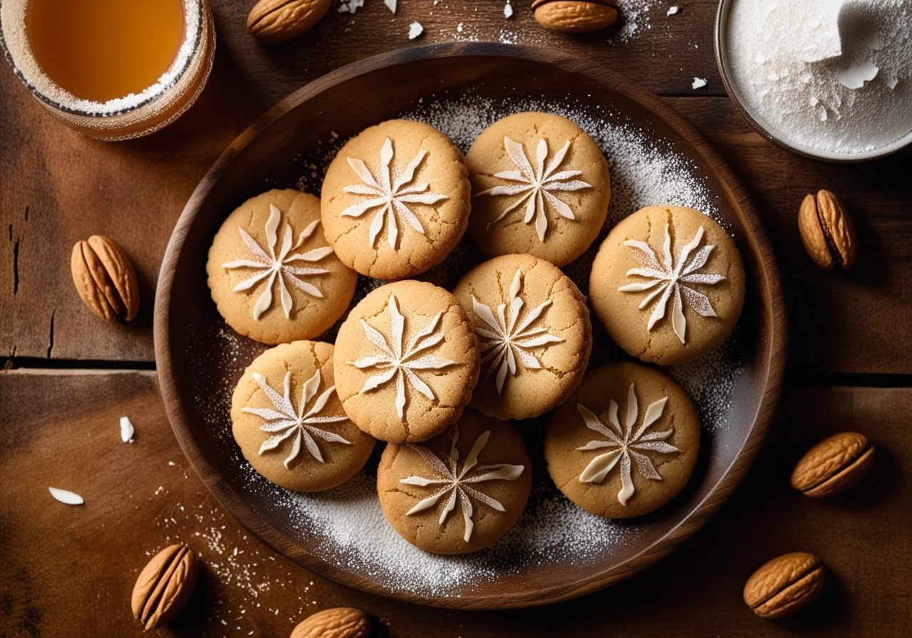 Almond Cookies with Honey