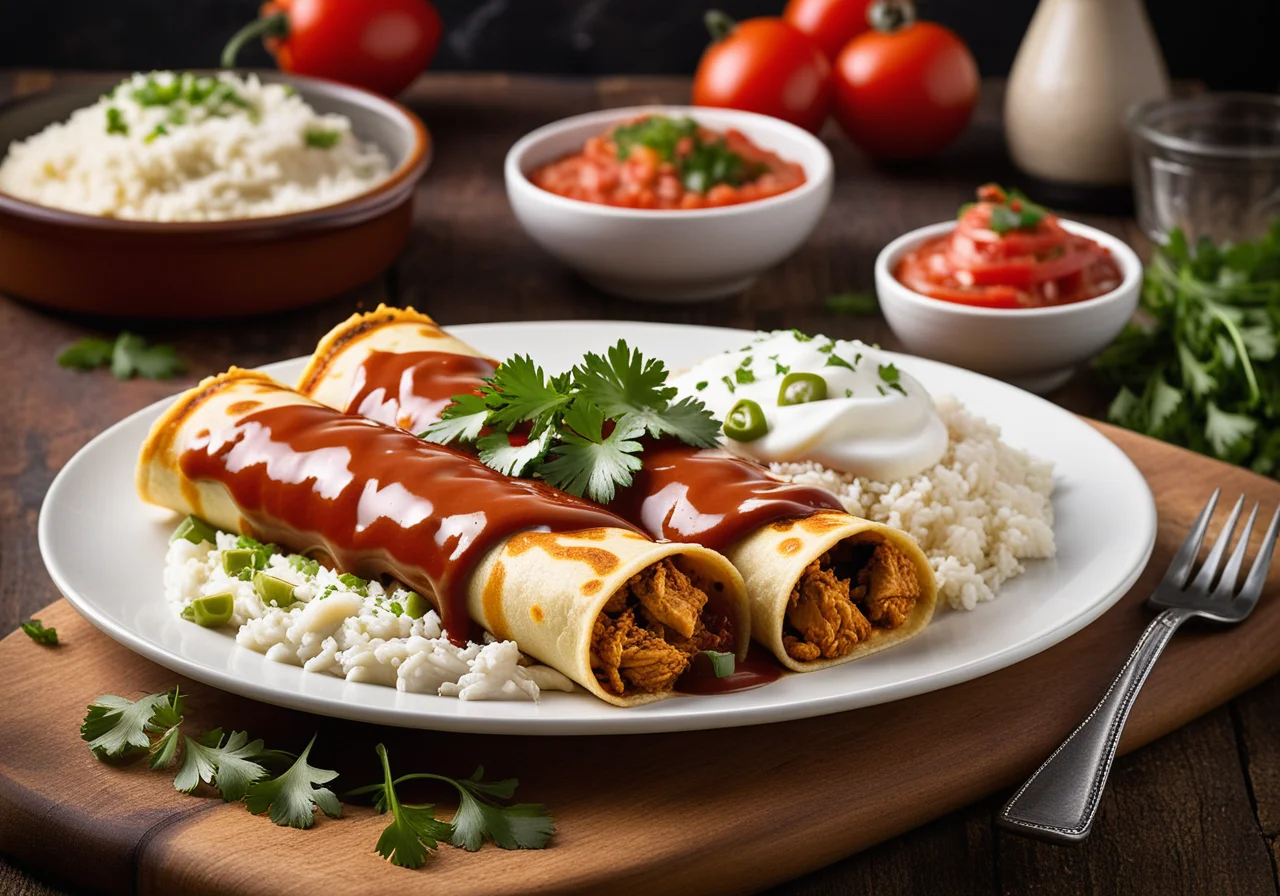 Chicken and Olive Enchiladas