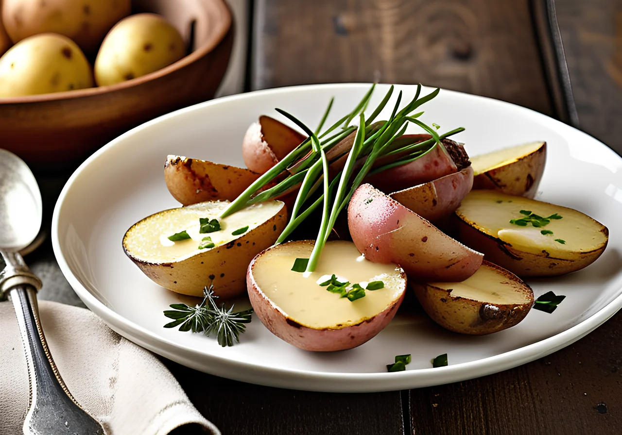 Potatoes with Bacon Sauce