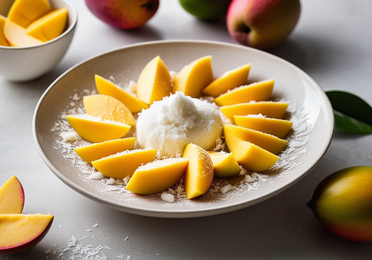 Fruit Carpaccio with Coconut Ice