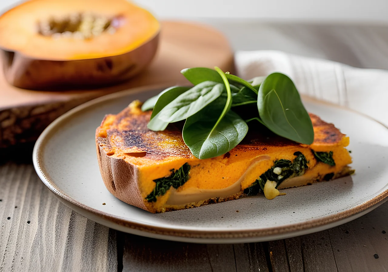 Sweet Potato Frittata with Spinach
