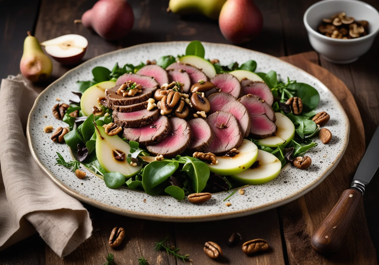Hare Fillet on Salad Bed