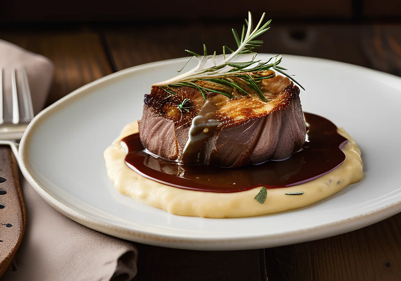 Venison with Truffle Sauce and Rösti