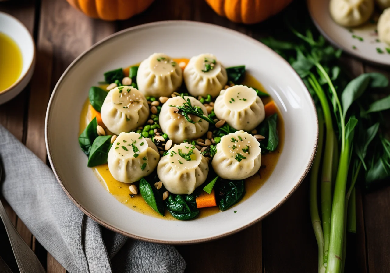 Bread Dumplings with Vegetables