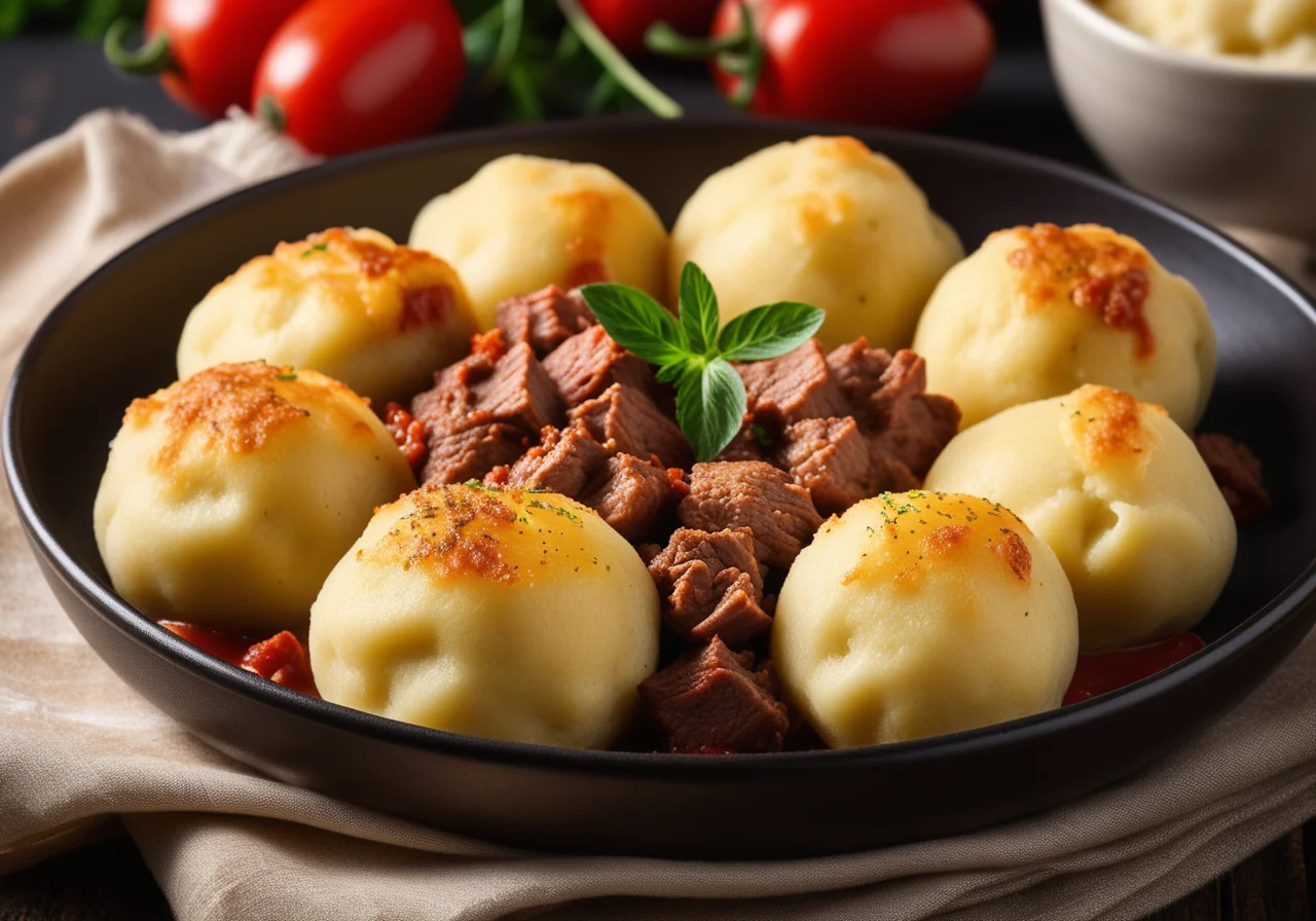 Potato Dumplings with Meat Filling