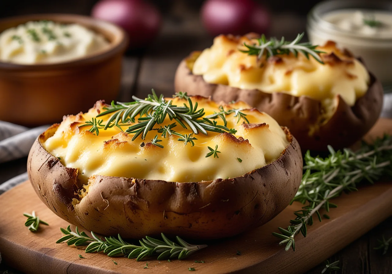 Baked Potatoes with Filling
