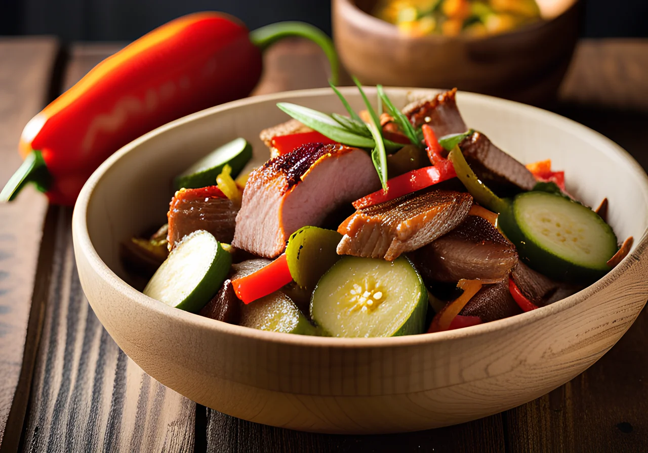 Creole Pork Ratatouille