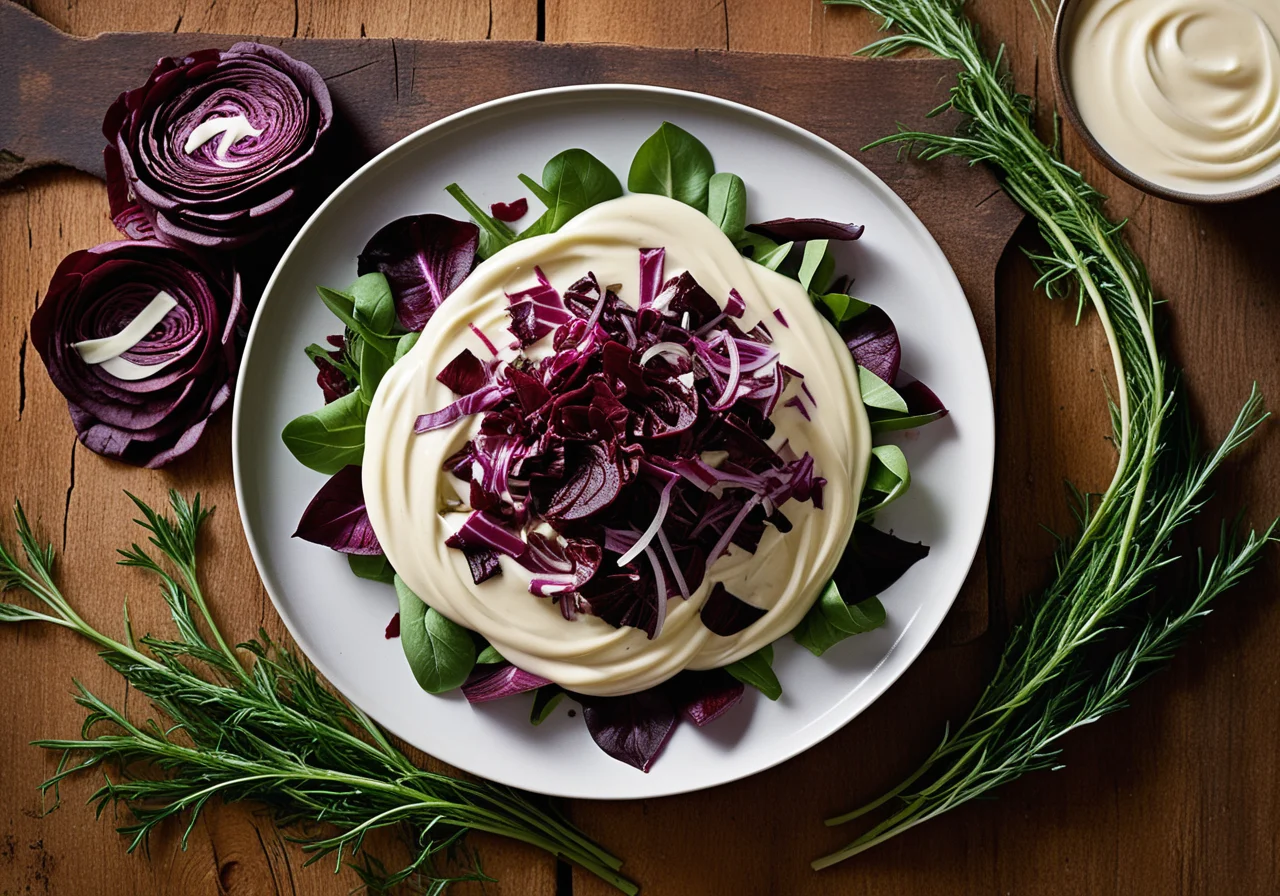 Radicchio with Cheese Cream