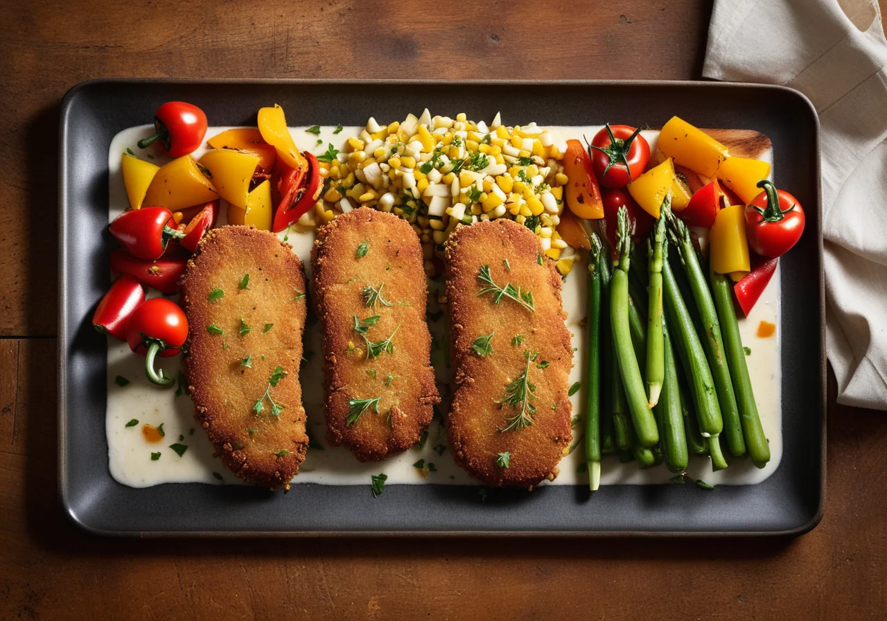 Turkey Schnitzel with Vegetables