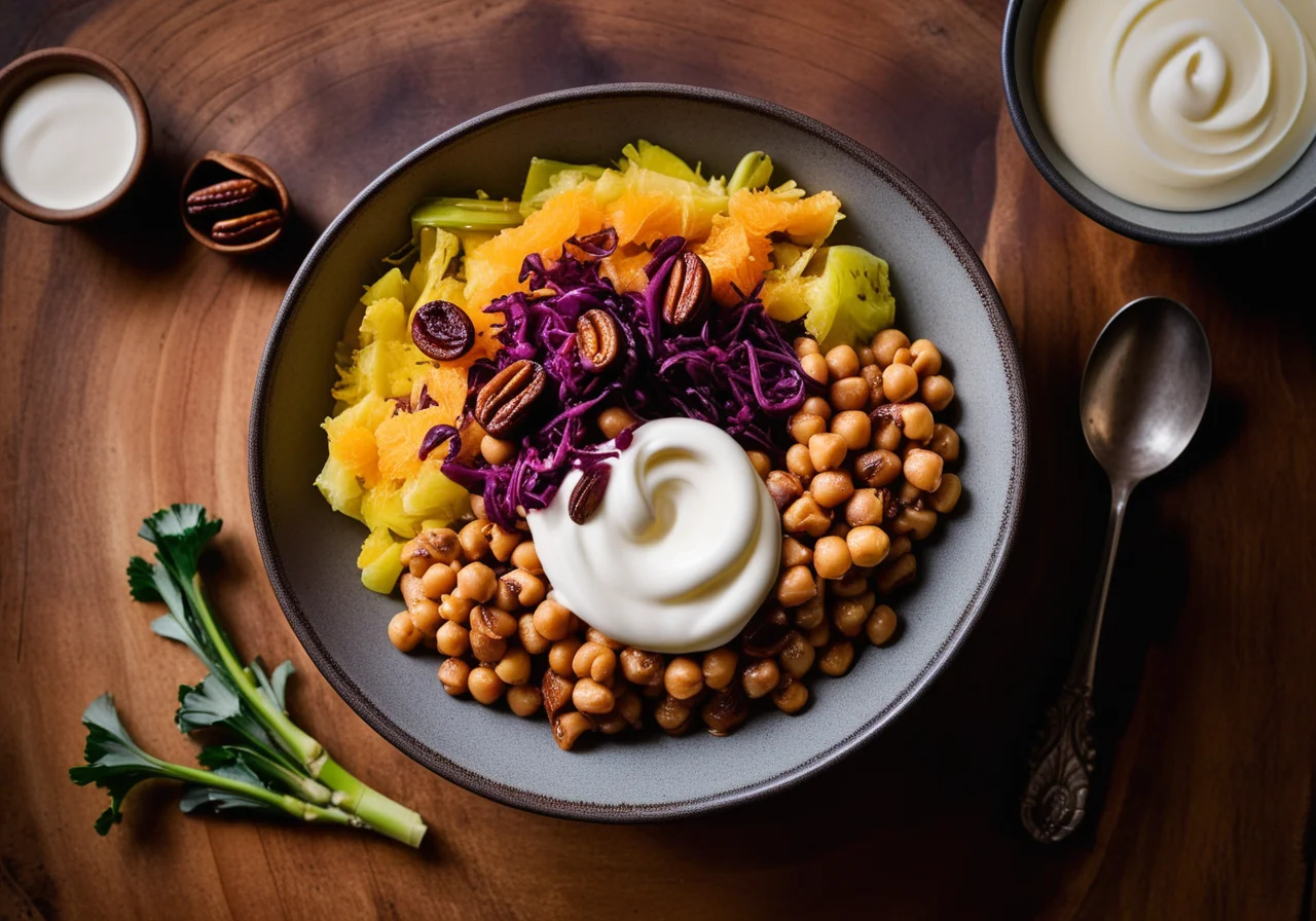 Oriental Cabbage with Chickpeas