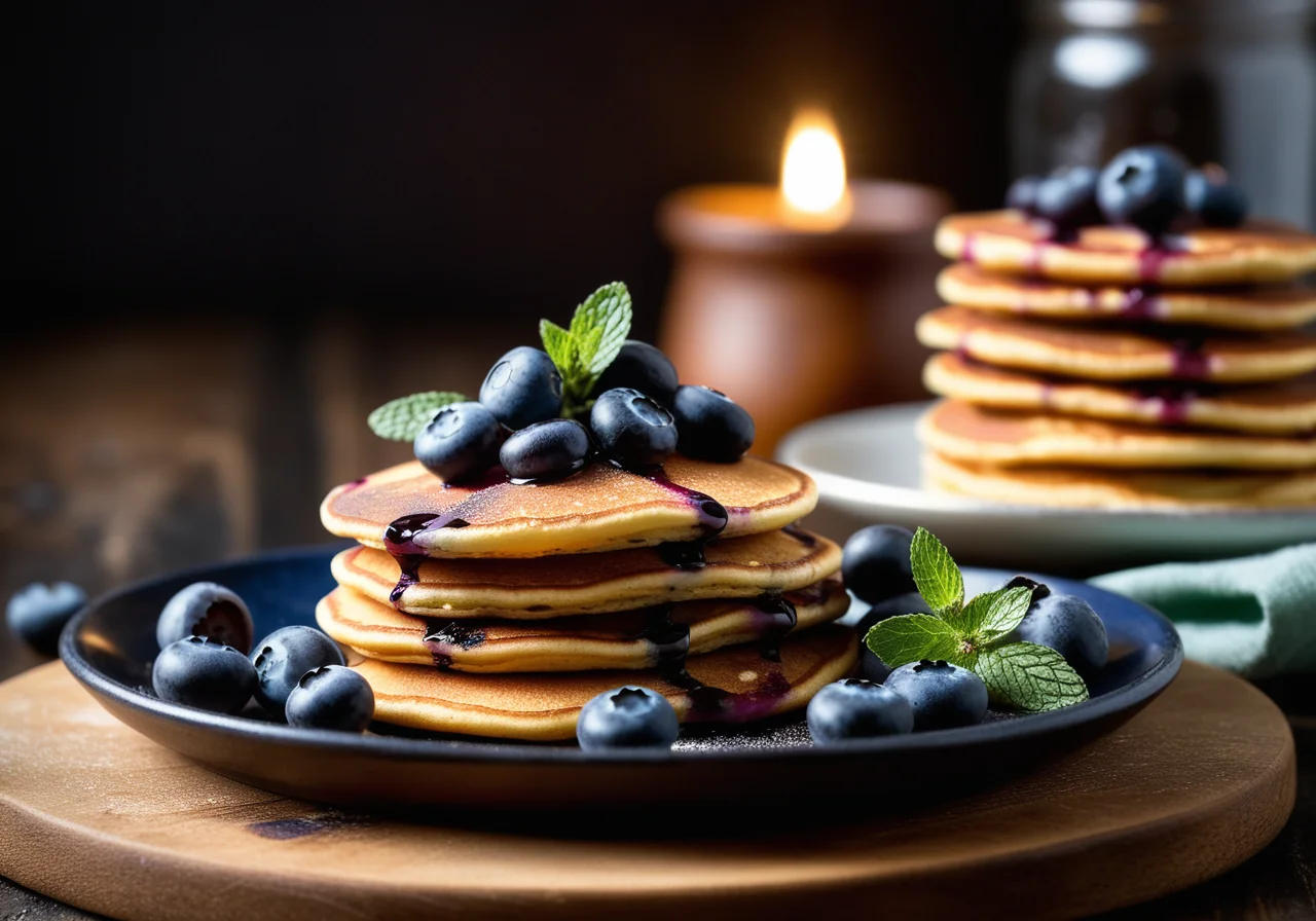 Mini Blueberry Pancakes