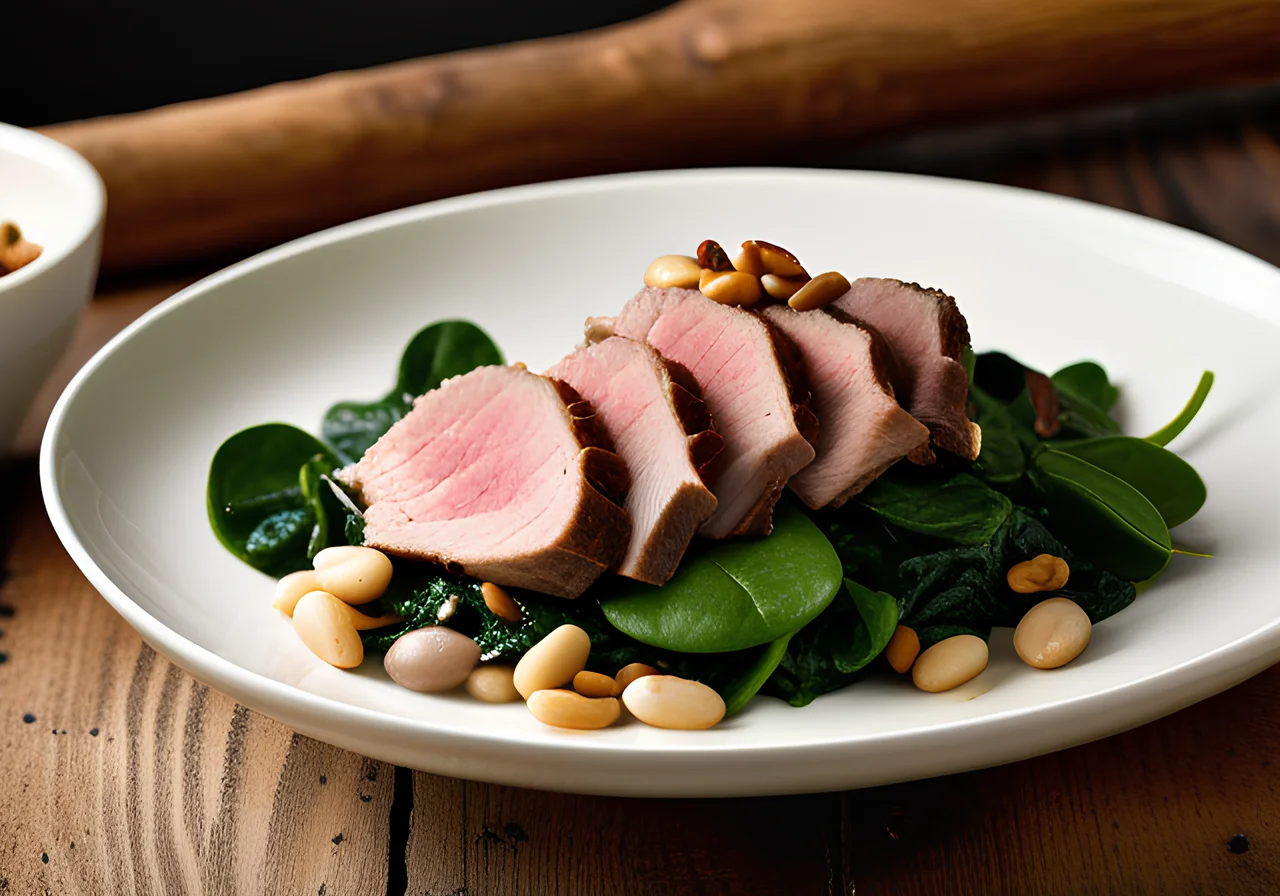 Bean Salad with Lamb