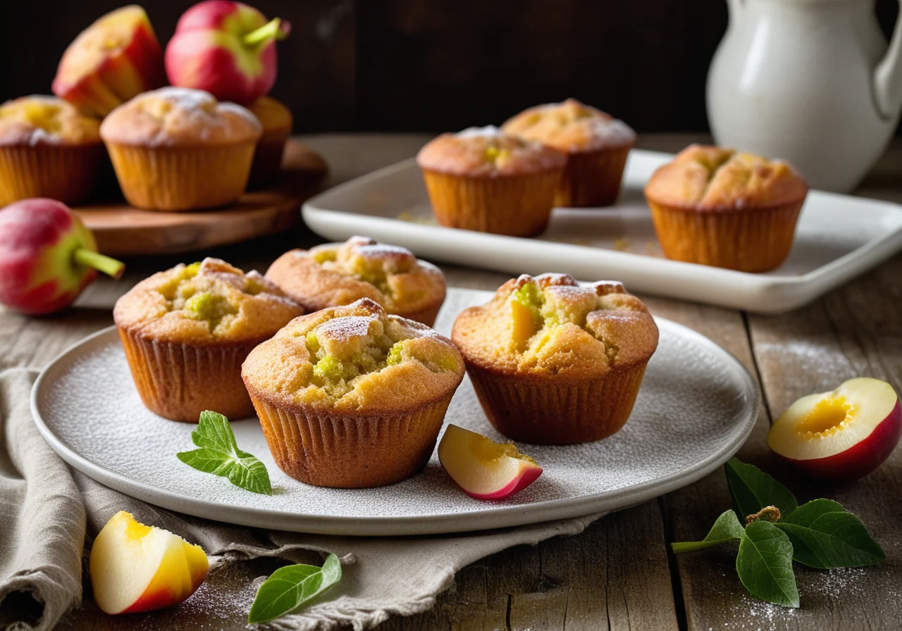 Rhubarb Lime Muffins