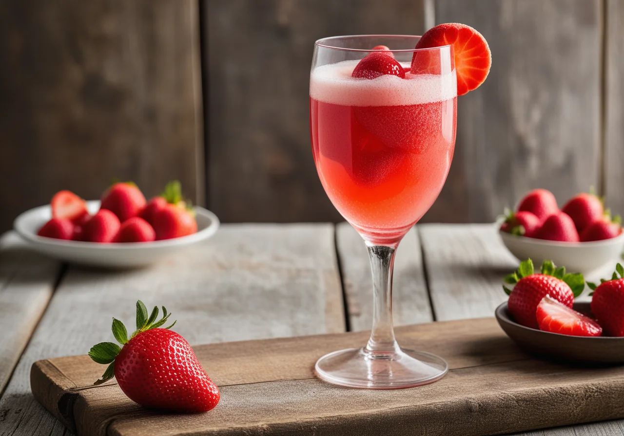 Strawberry Punch with Cointreau