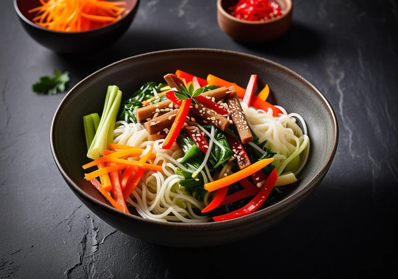 Noodles with Stir‑Fried Vegetables