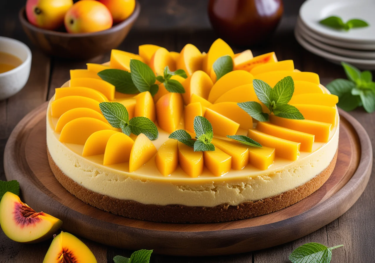 Cheesecake with Exotic Fruits