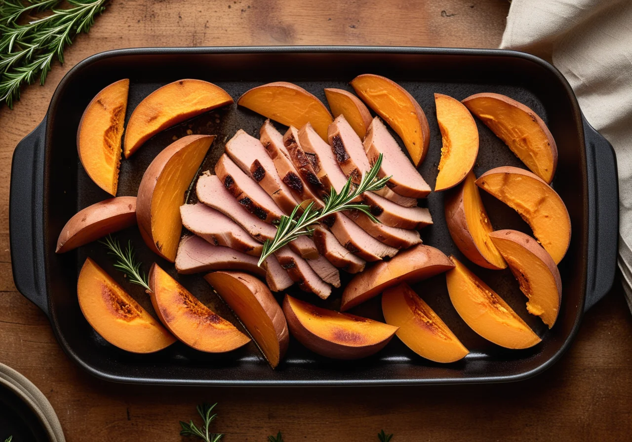 Pan‑fried Pork with Sweet Potatoes