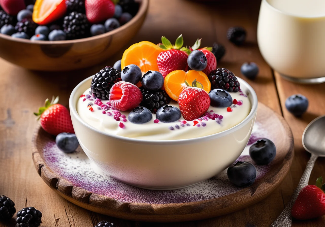 Quark with Berries and Poppy Seeds