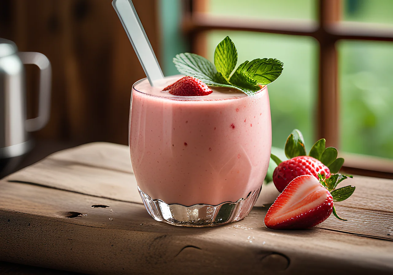 Strawberry Coconut Milk