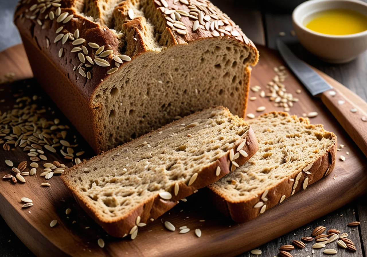 Flaxseed Bread with Parmesan