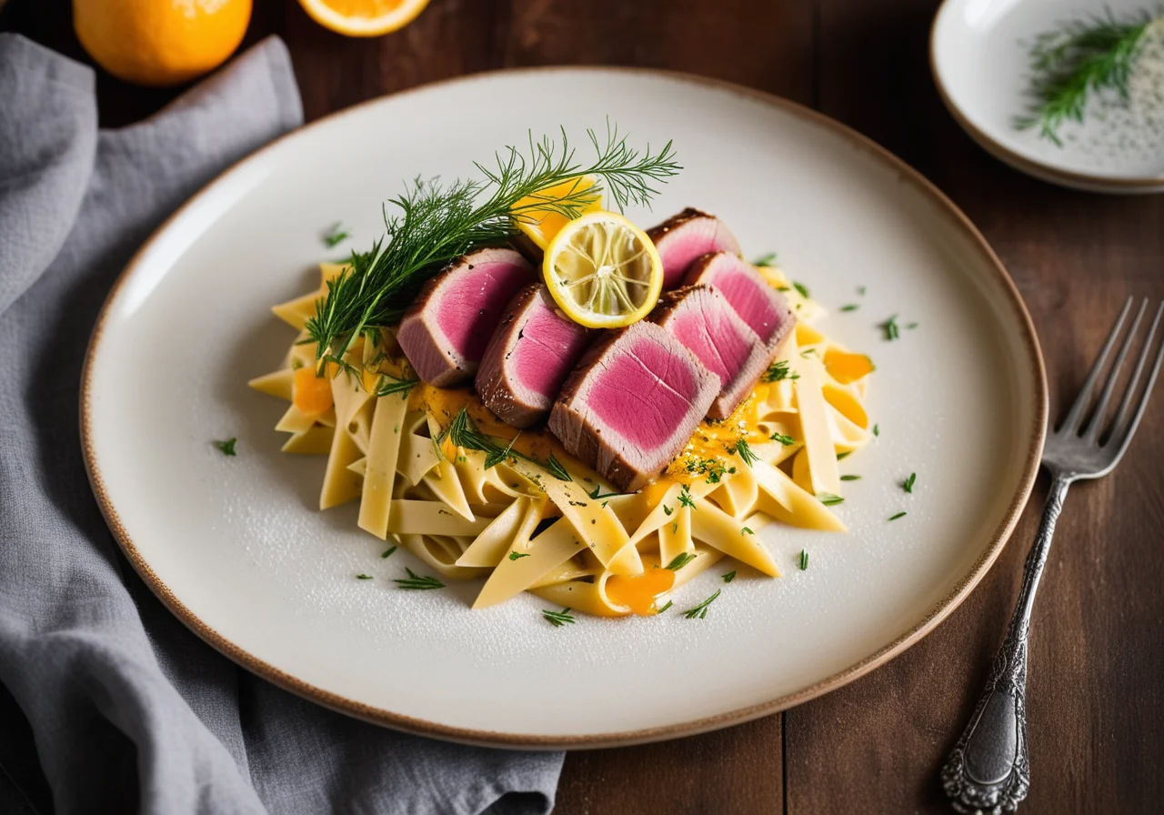 Tuna with Saffron Sauce