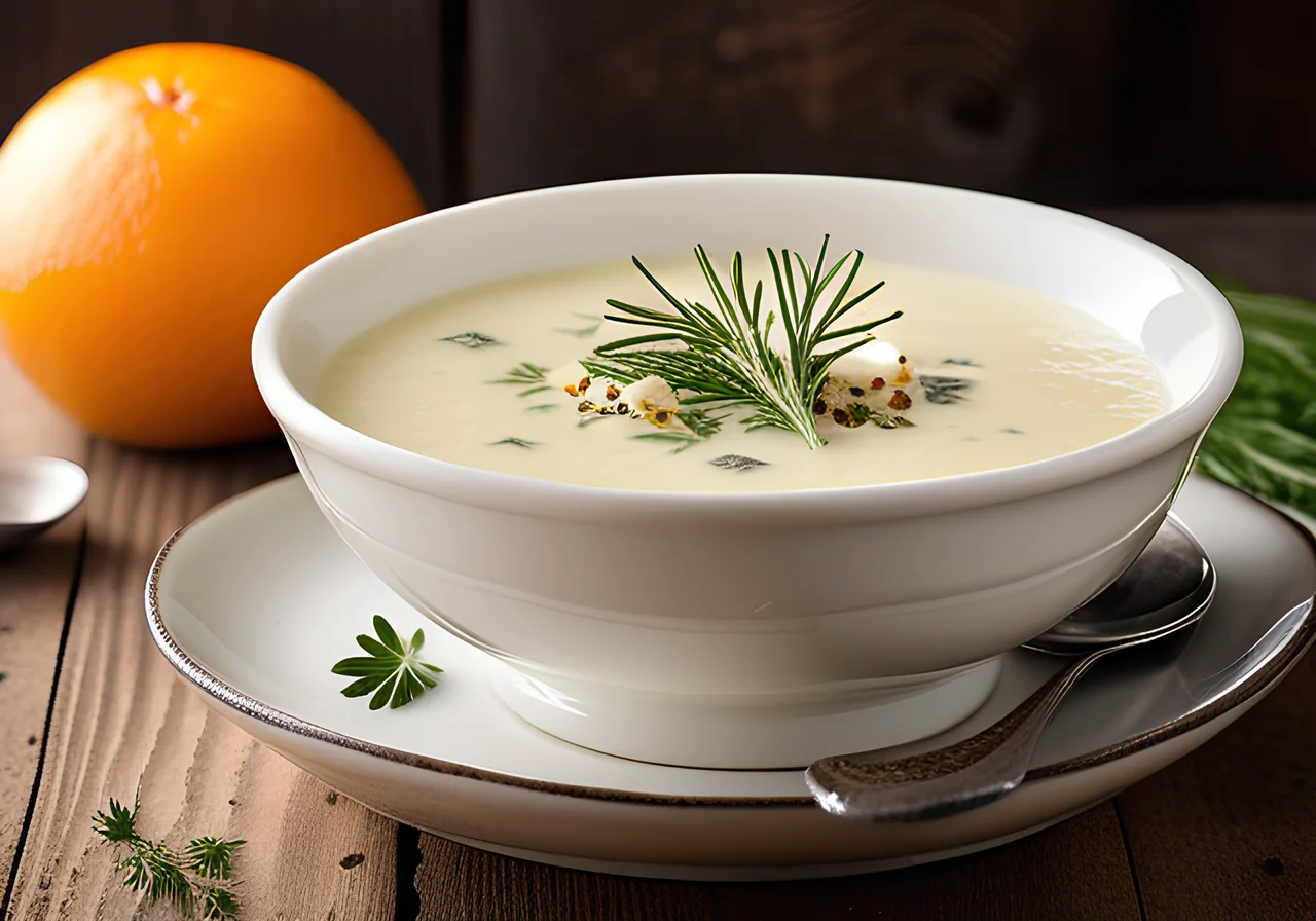 Creamy Cauliflower Soup with Dill