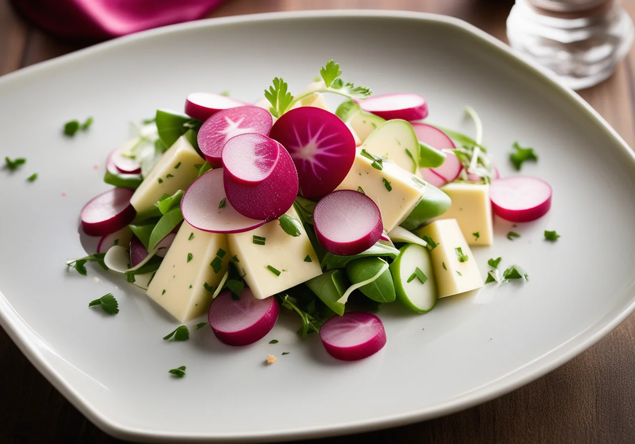 Radish Salad with Duck