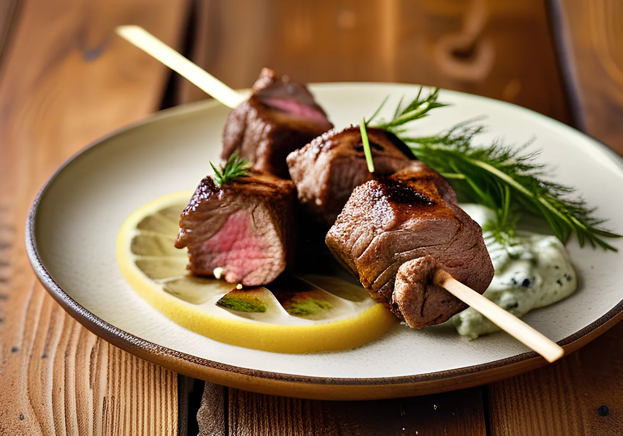 Greek Lamb Skewers